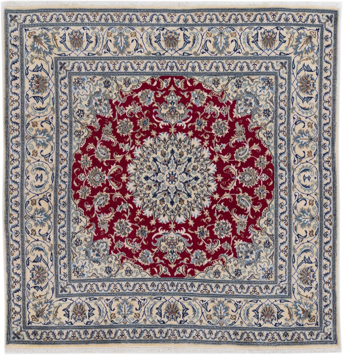 Perzisch tapijt Nain 195x190 195x190, Perzisch tapijt Handgeknoopte