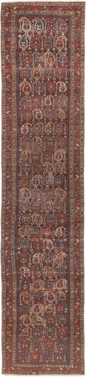 Alfombra rusa Azerbaijan Antiguo 384x84 384x84, Alfombra persa Anudado a mano