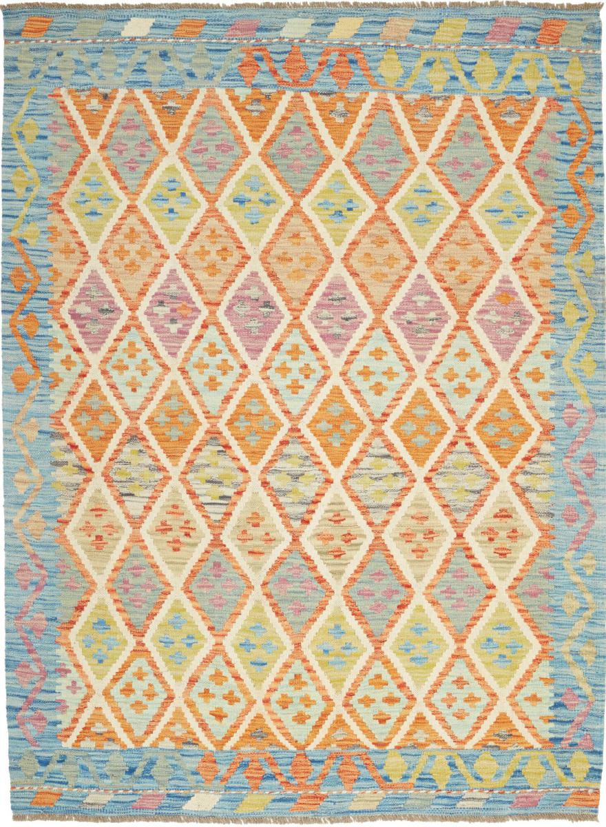 Tapete afegão Kilim Afegão 174x130 174x130, Tapete persa Tecido à mão