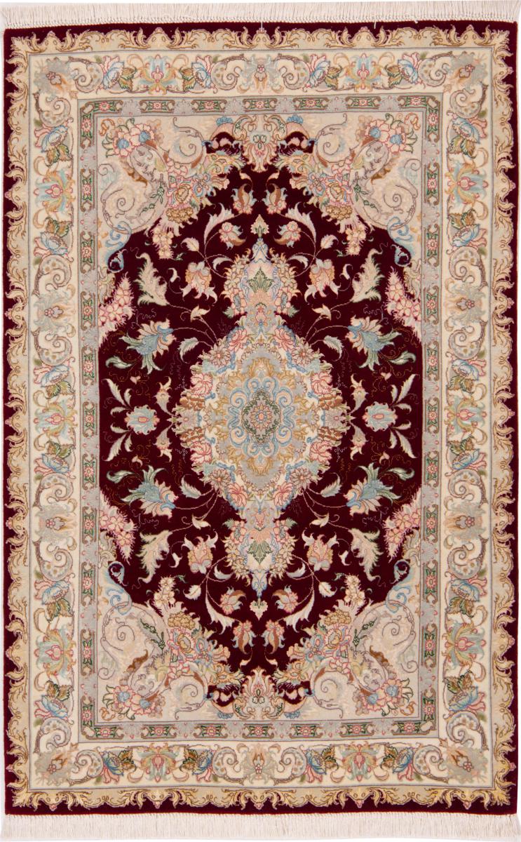 Tappeto persiano Tabriz 60Raj Ordito in Seta 155x101 155x101, Tappeto persiano Annodato a mano