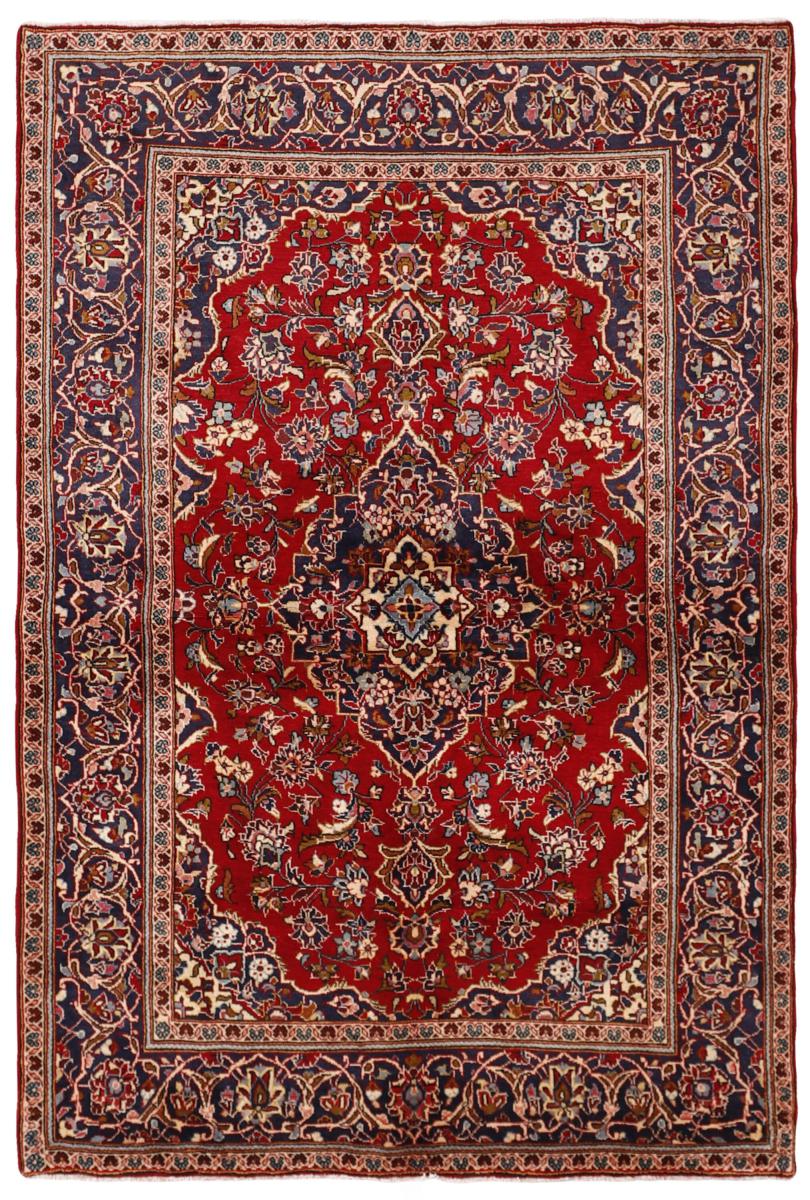 Tapis persan Kashan 224x149 224x149, Tapis persan Noué à la main