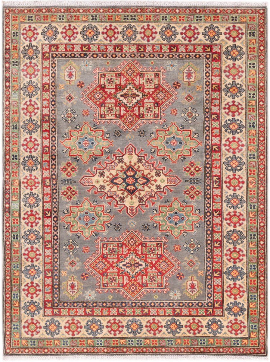 Tapis pakistanais Kazak 208x157 208x157, Tapis persan Noué à la main