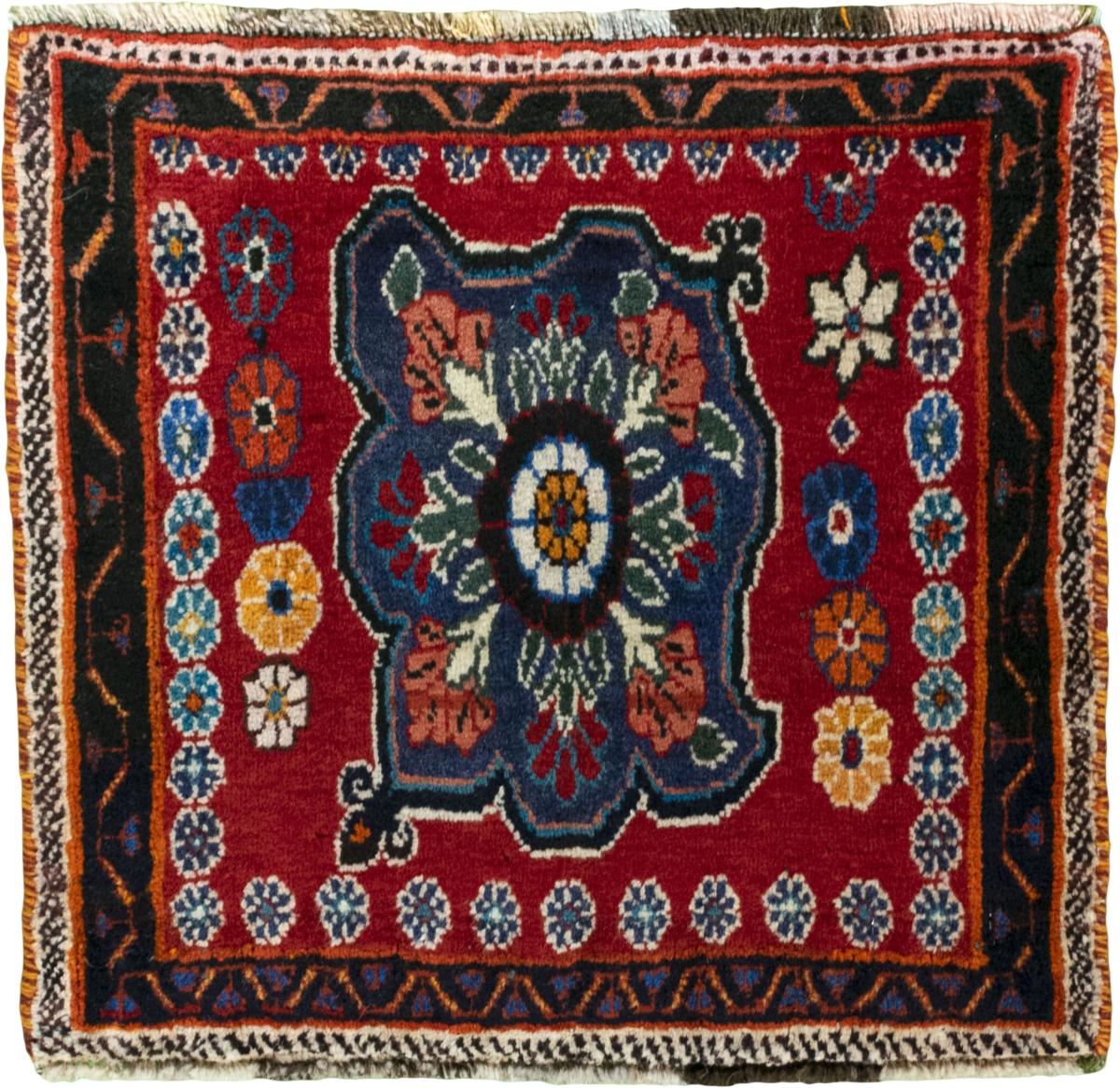 Tapis persan Shiraz 55x57 55x57, Tapis persan Noué à la main