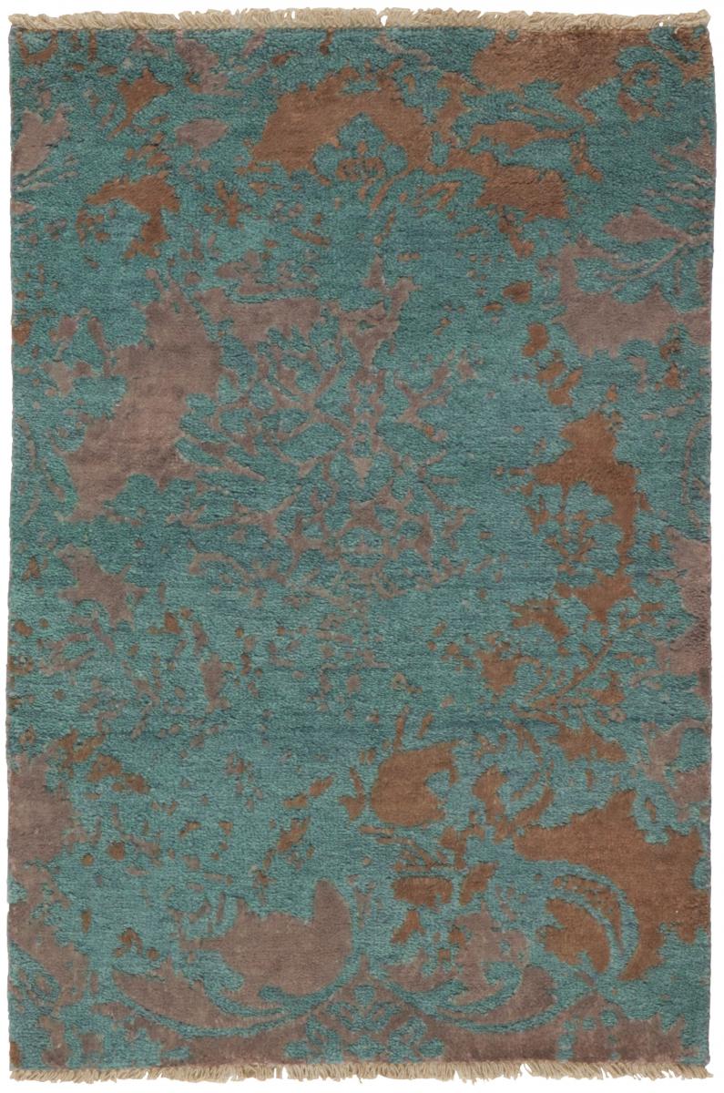 Indischer Teppich Sindhi 89x61 89x61, Perserteppich Handgeknüpft