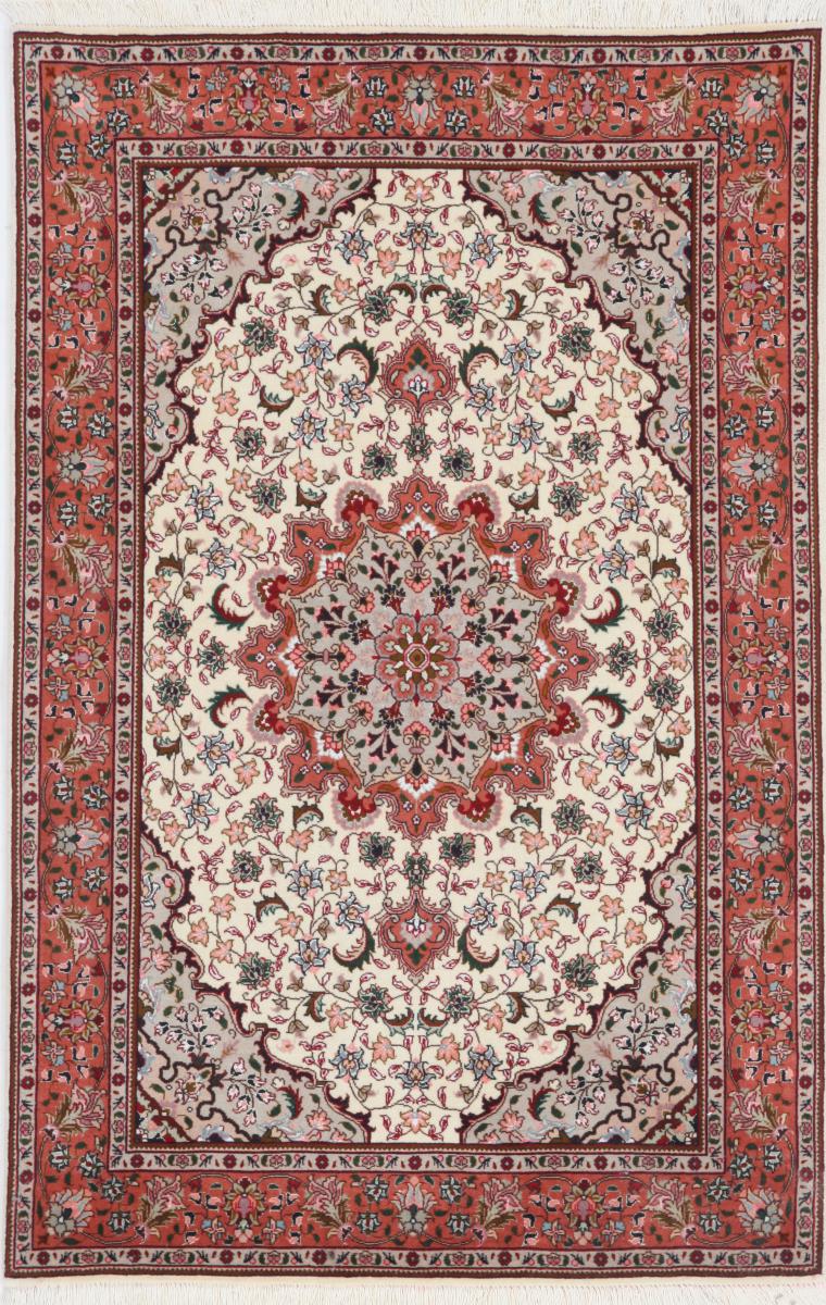 Tapete persa Tabriz 50Raj 153x101 153x101, Tapete persa Atado à mão