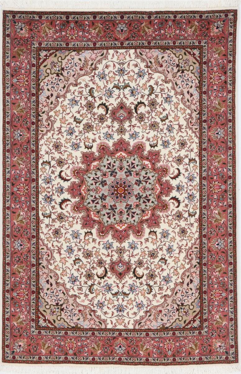 Tapete persa Tabriz 50Raj 150x102 150x102, Tapete persa Atado à mão