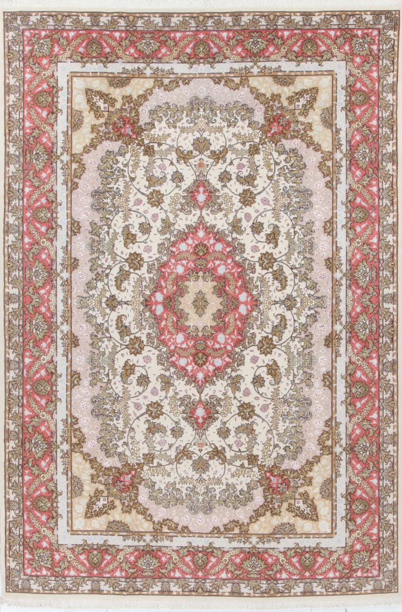 Tapete persa Tabriz 50Raj 306x202 306x202, Tapete persa Atado à mão