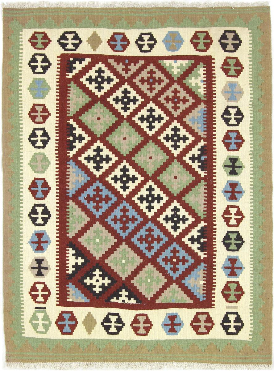 Tapete persa Kilim Fars 4'8"x3'6" 4'8"x3'6", Tapete persa Tecido à mão