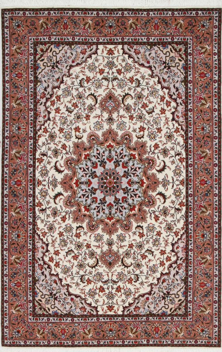 Tapete persa Tabriz 50Raj 5'2"x3'5" 5'2"x3'5", Tapete persa Atado à mão