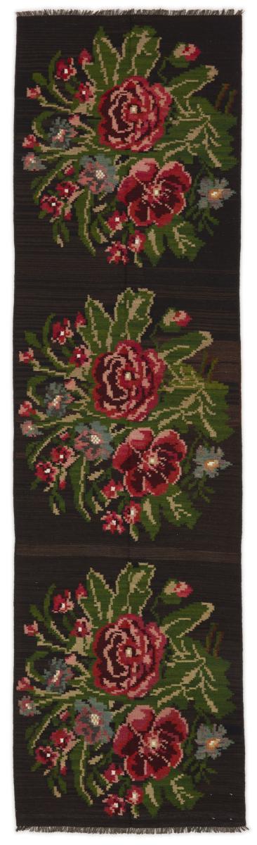  Kelim Rosen Vanha 351x100 351x100, Persialainen matto Solmittu käsin