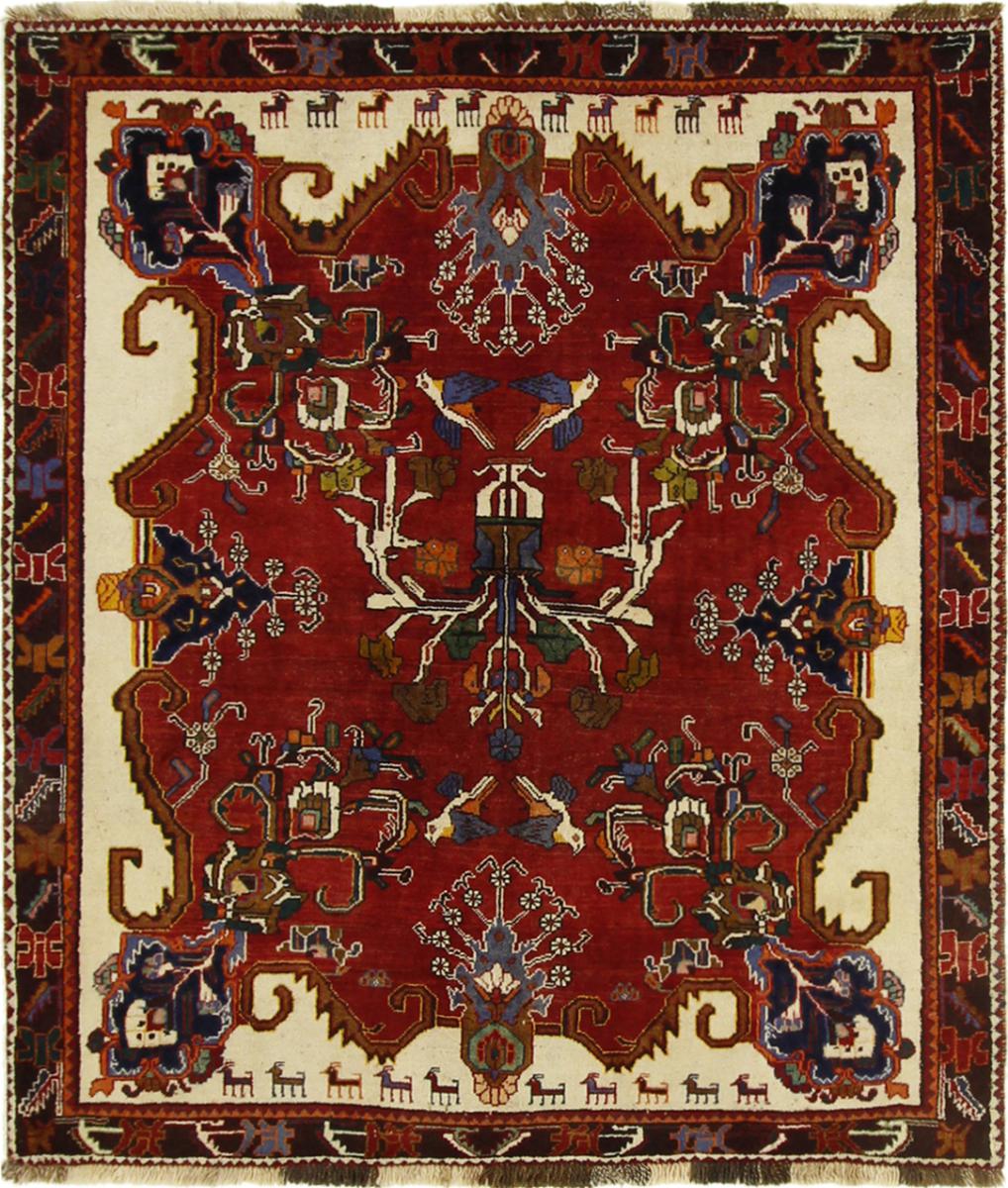  ペルシャ絨毯 Ghashghai 171x146 171x146,  ペルシャ絨毯 手織り