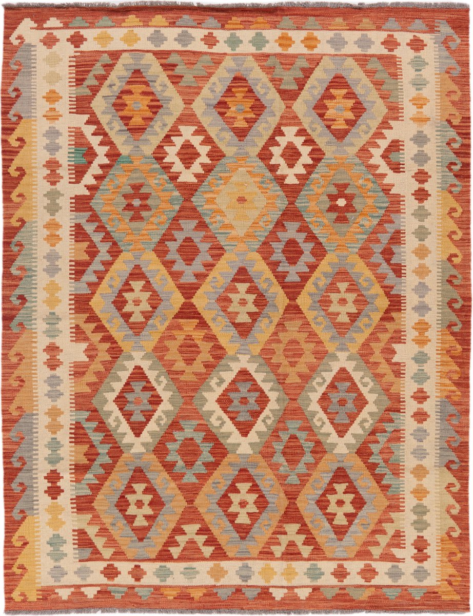 Afgański dywan Kilim Afghan 195x155 195x155, Dywan perski Ręcznie tkany