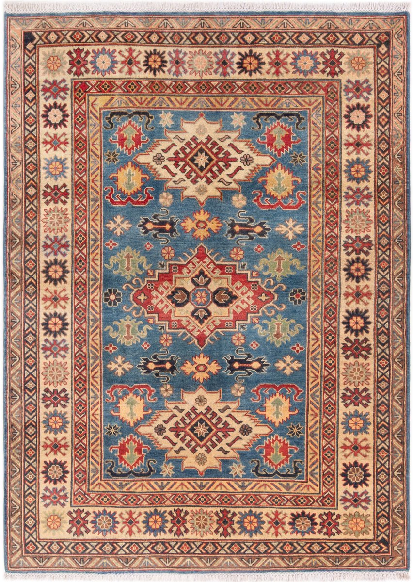 Tapis pakistanais Kazak 209x151 209x151, Tapis persan Noué à la main