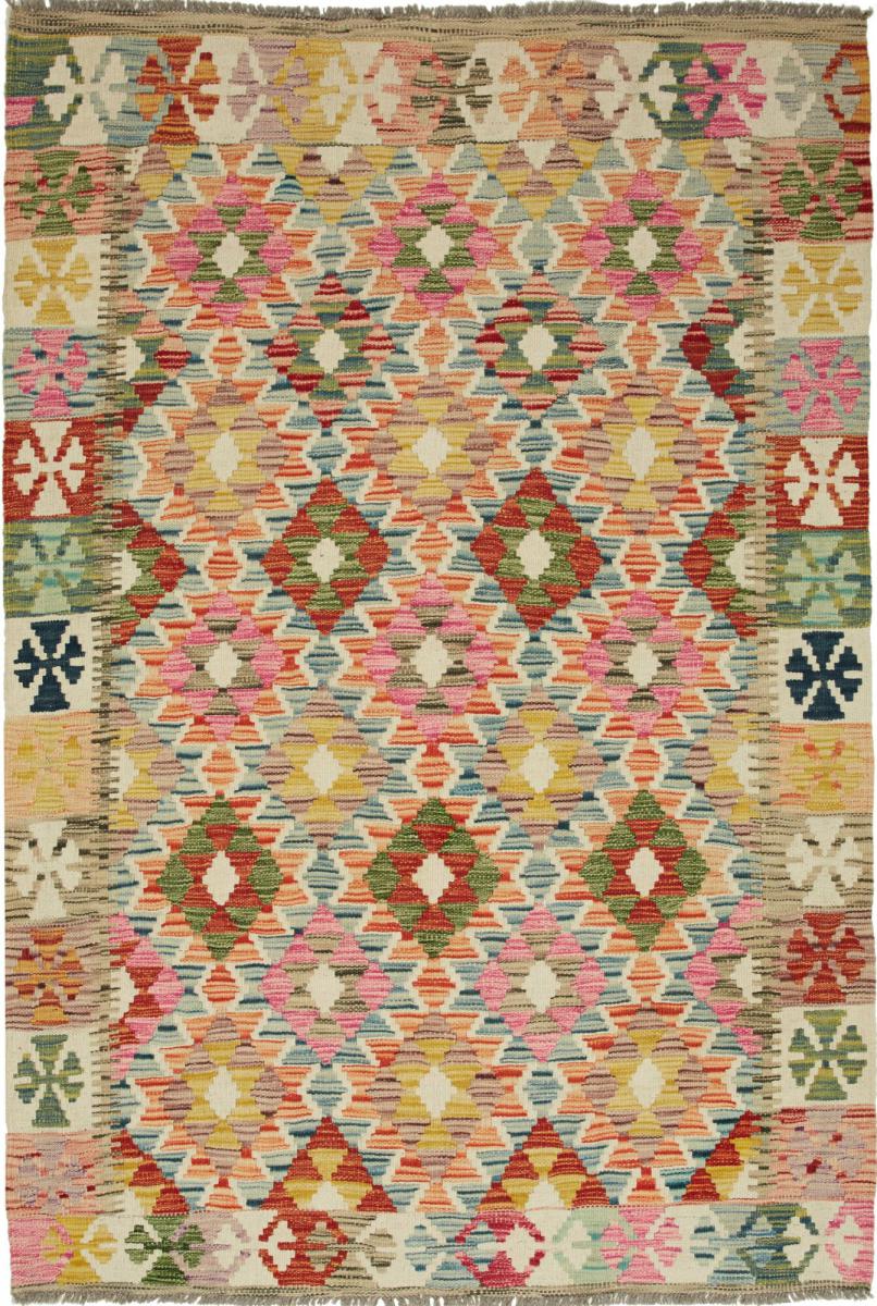 Tapete afegão Kilim Afegão 178x125 178x125, Tapete persa Tecido à mão