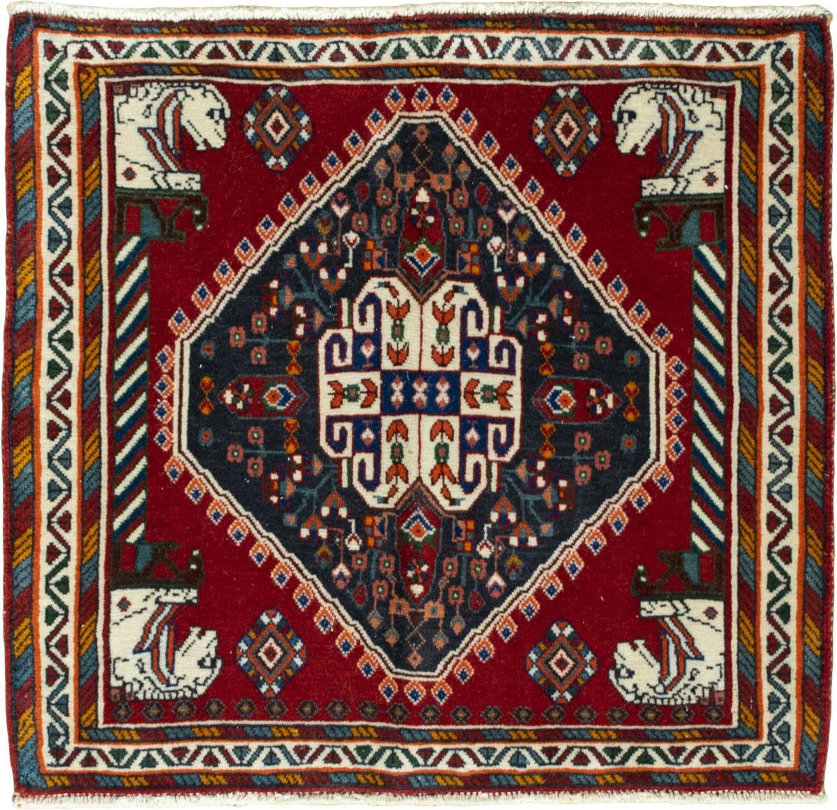 Persialainen matto Shiraz 66x69 66x69, Persialainen matto Solmittu käsin