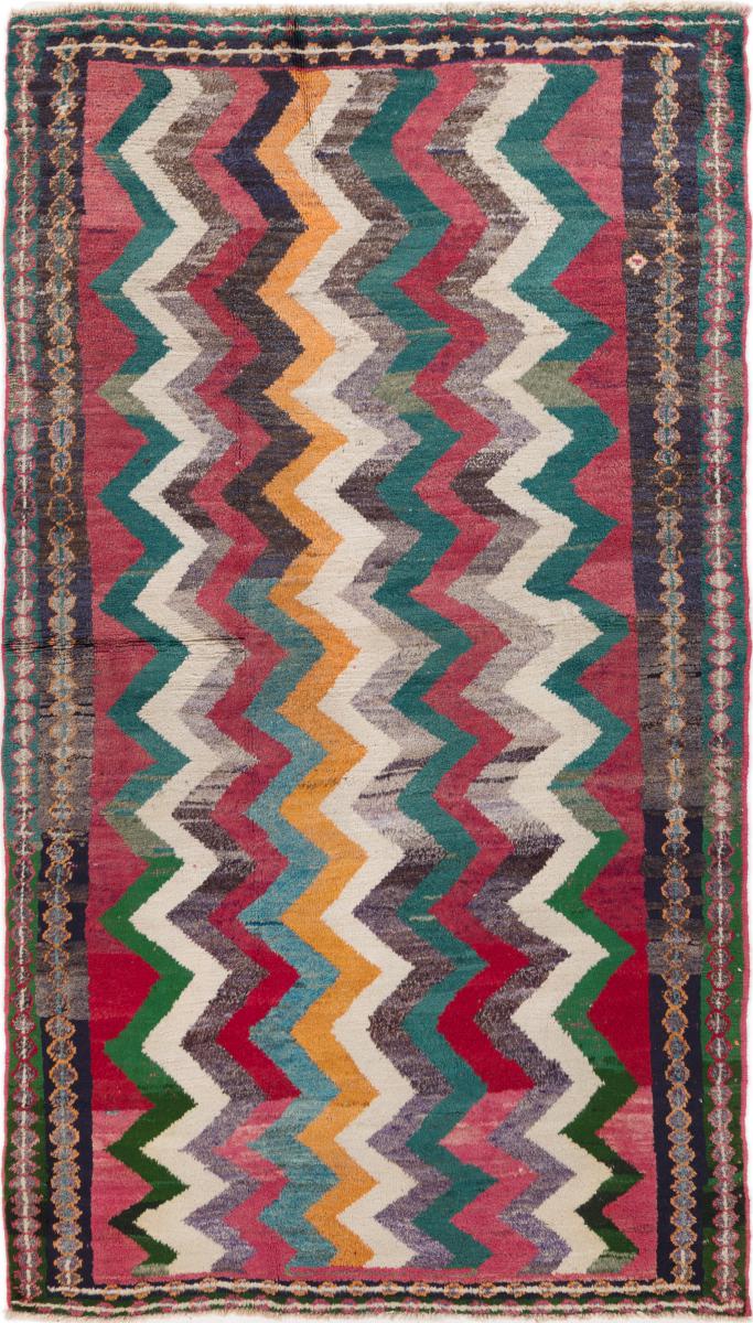 Tapis persan Persan Gabbeh Ghashghai 120x212 120x212, Tapis persan Noué à la main