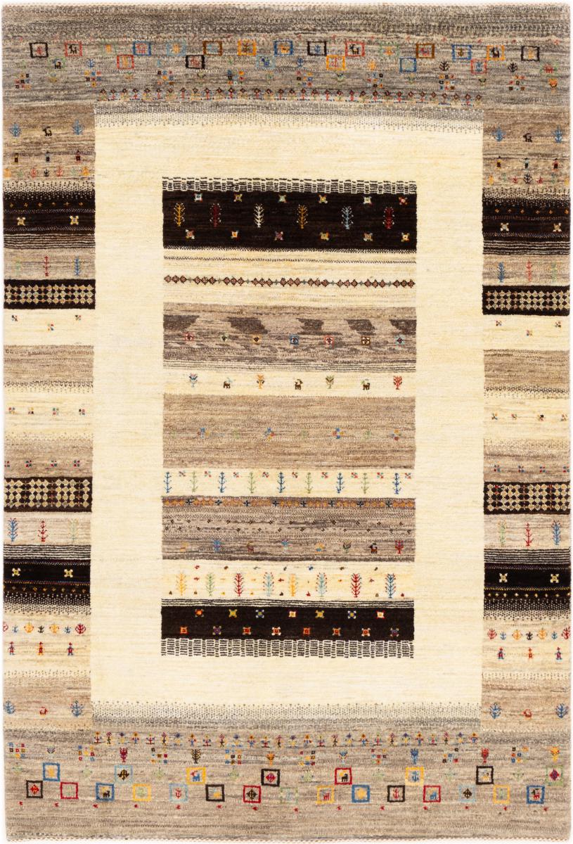 Persian Rug Persian Gabbeh Loribaft Nowbaft 7'4"x5'1" 7'4"x5'1", Persian Rug Knotted by hand