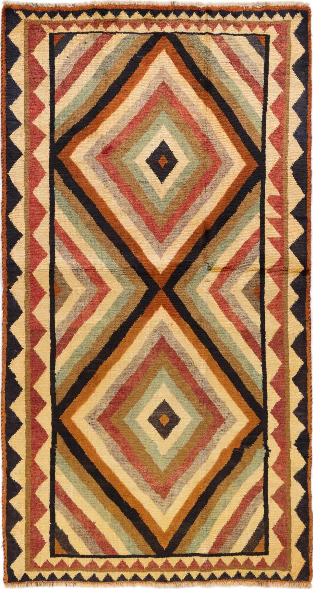 Persian Rug Persian Gabbeh Ghashghai 212x114 212x114, Persian Rug Knotted by hand