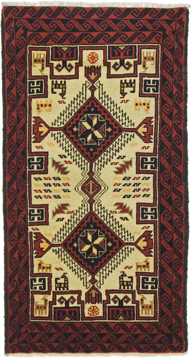 Tapete persa Balúchi 171x89 171x89, Tapete persa Atado à mão