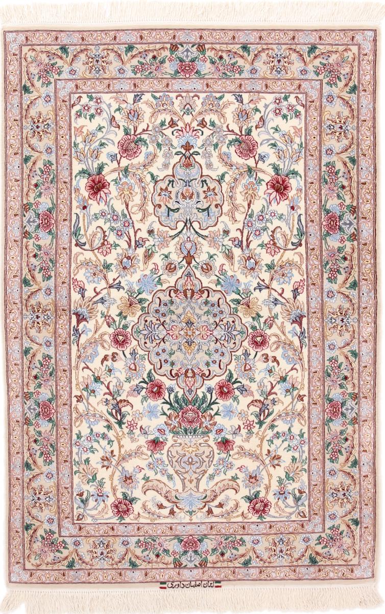 Covor persan Isfahan Urzeală de Mătase 161x104 161x104, Covor persan Lucrate de mână