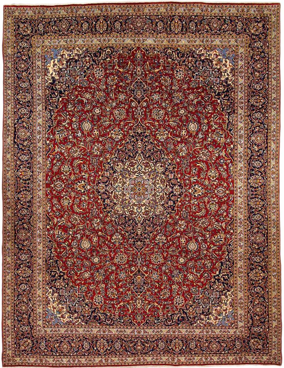 Tapis persan Kashan 400x310 400x310, Tapis persan Noué à la main