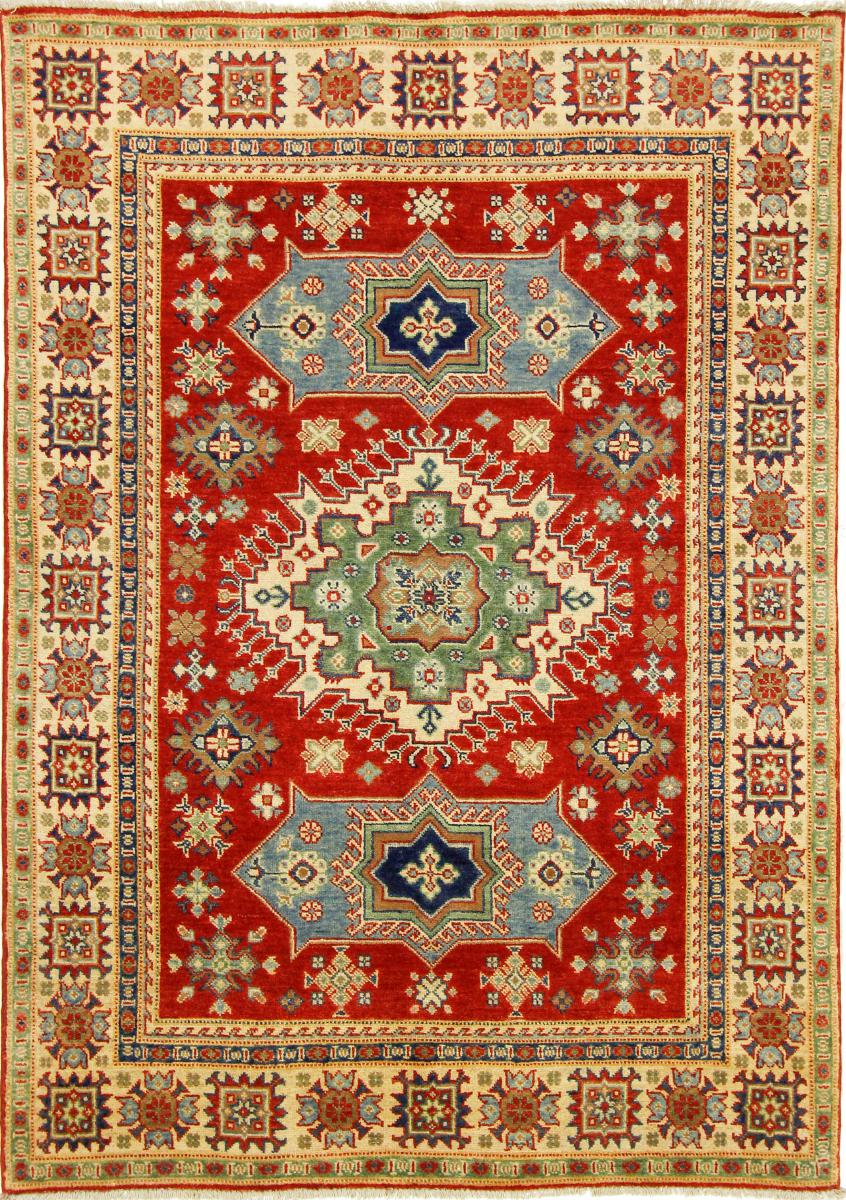 Tapis afghan Kazak 210x147 210x147, Tapis persan Noué à la main