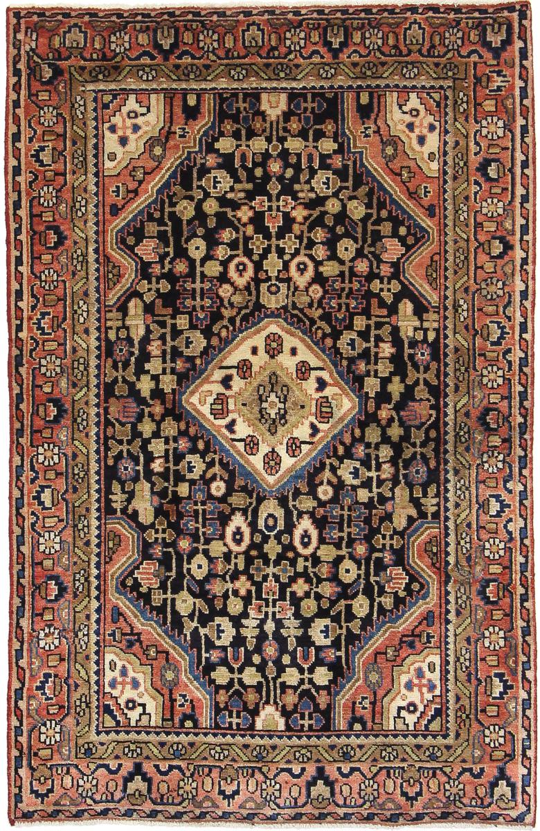 Tapete persa Malayer 160x101 160x101, Tapete persa Atado à mão