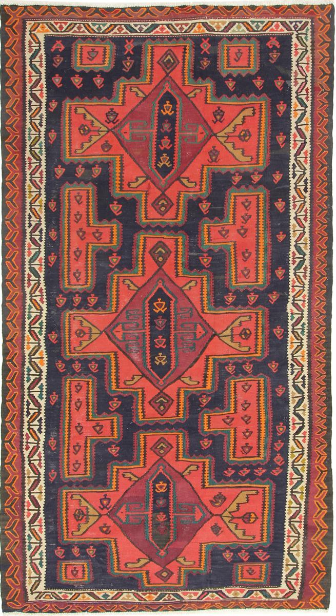 Tapete persa Kilim Fars Azerbaijan Antigo 284x159 284x159, Tapete persa Tecido à mão