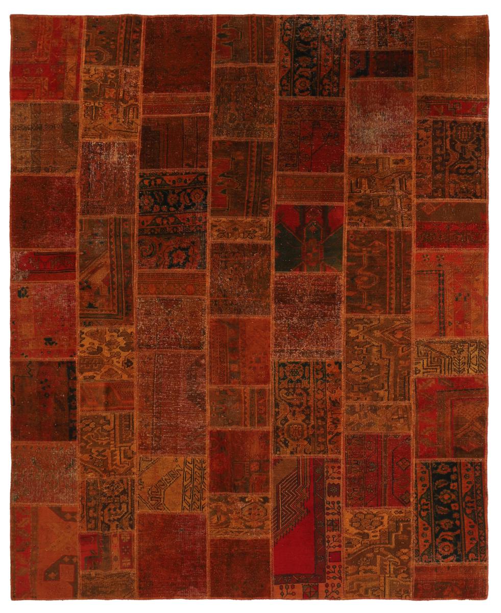 Persisk tæppe Patchwork 308x253 308x253, Persisk tæppe Knyttet i hånden