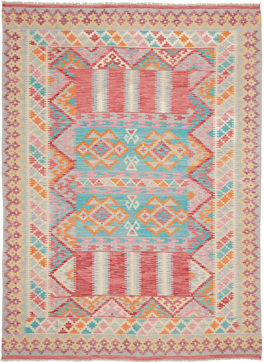 Afghan rug Kilim Afghan 242x173 242x173, Persian Rug Woven by hand