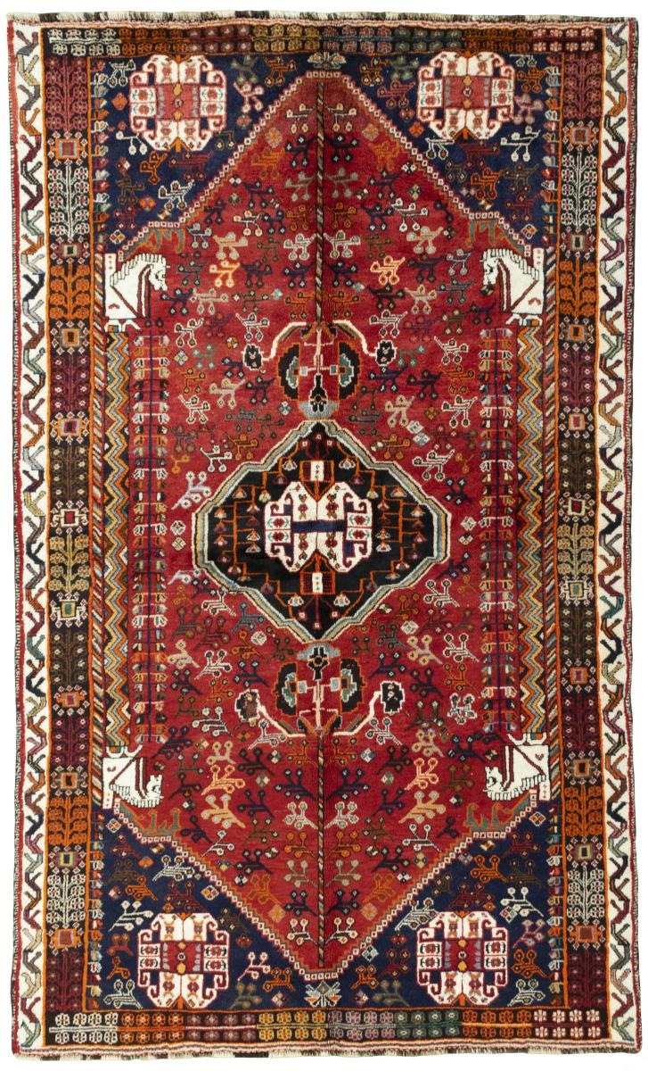 Perzisch tapijt Shiraz 255x154 255x154, Perzisch tapijt Handgeknoopte