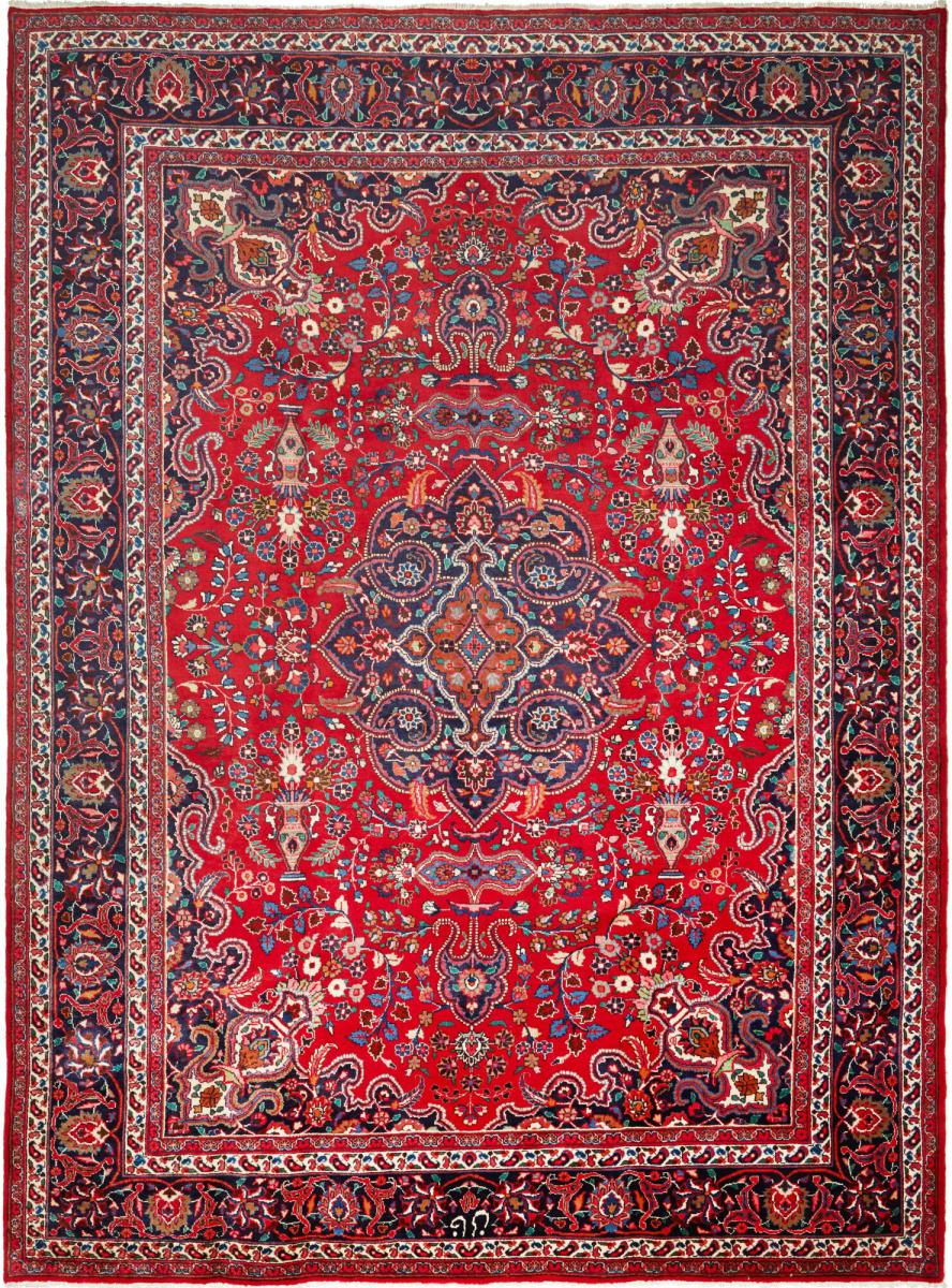 Tapete persa Mashhad 11'7"x8'6" 11'7"x8'6", Tapete persa Atado à mão