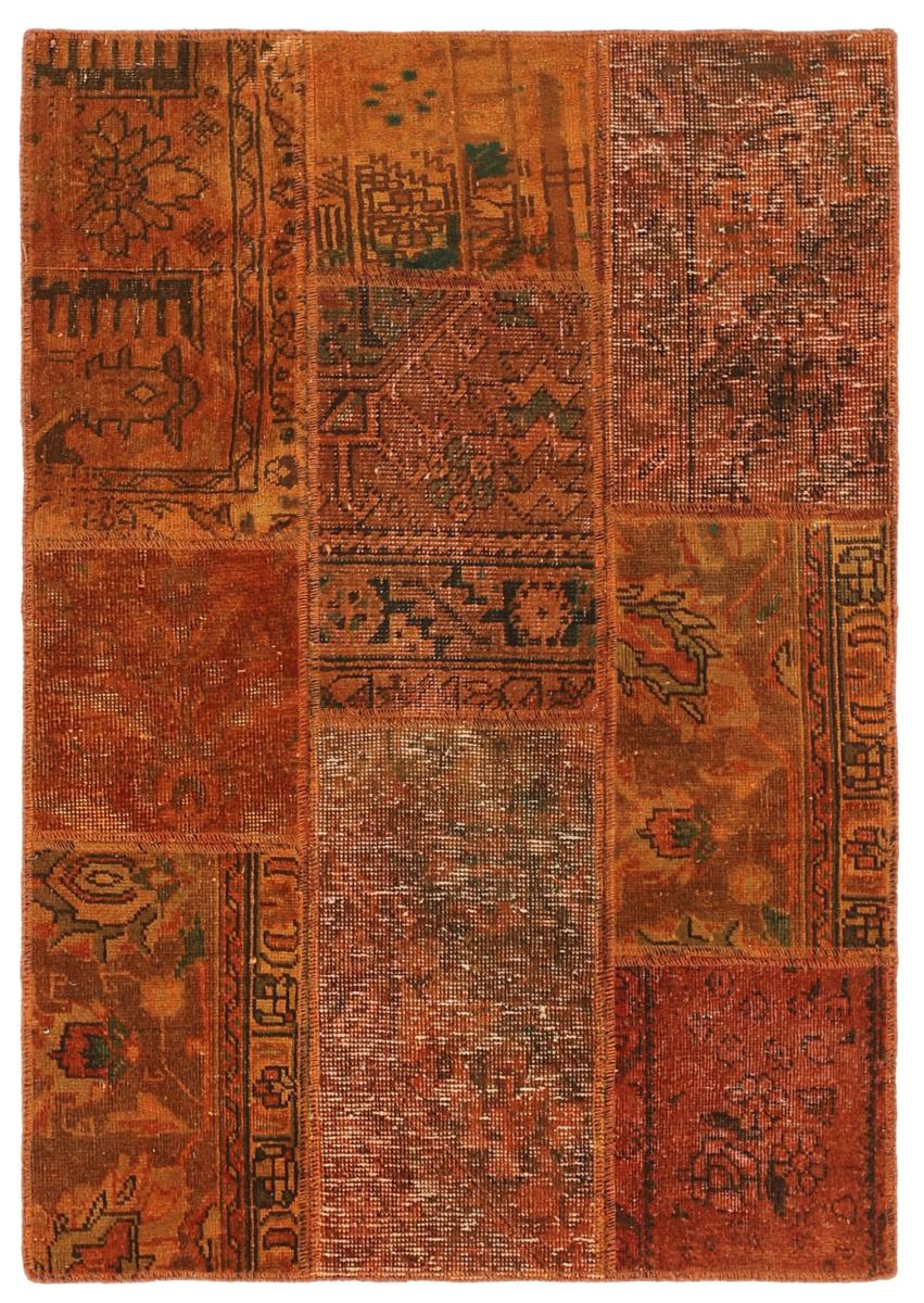 Persian Rug Patchwork 126x84 126x84, Persian Rug Knotted by hand