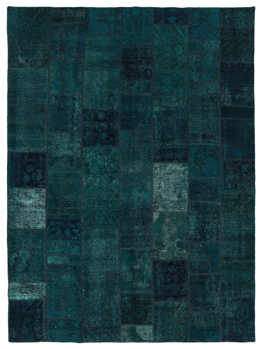 Alfombra persa Patchwork 355x258 355x258, Alfombra persa Anudado a mano