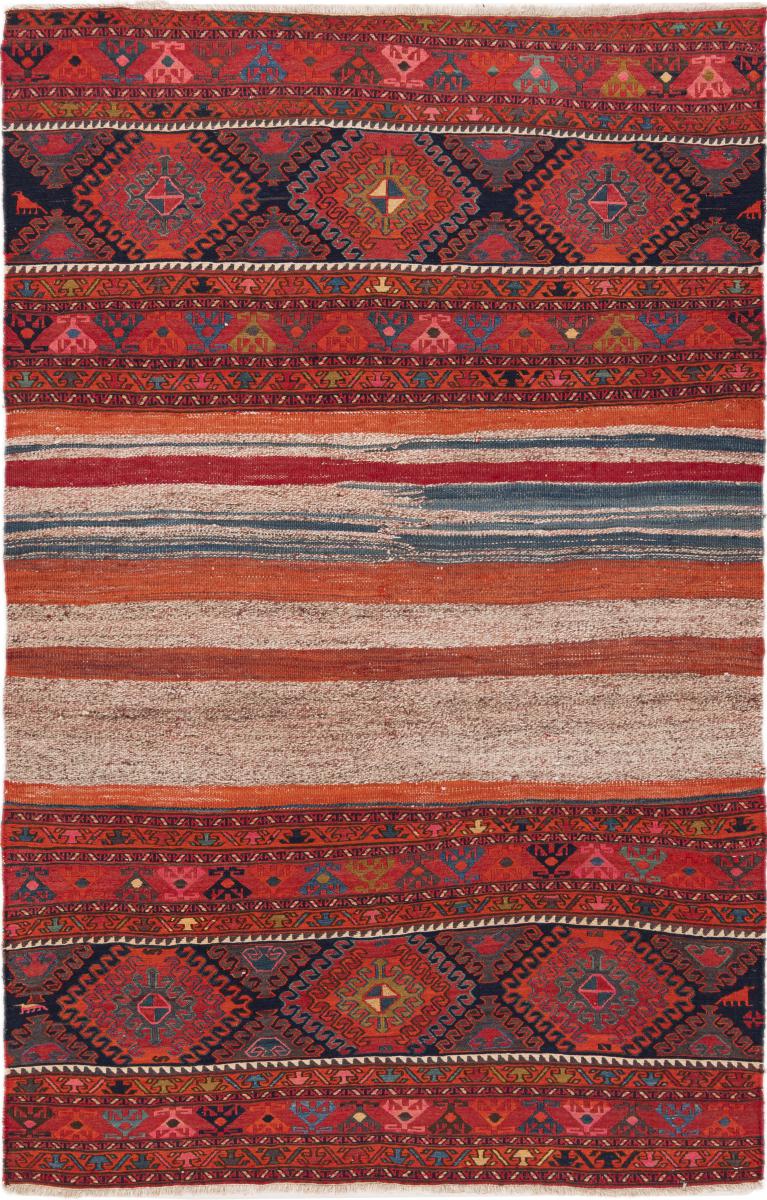 Persisk tæppe Kelim Patchwork 170x108 170x108, Persisk tæppe Håndvævet