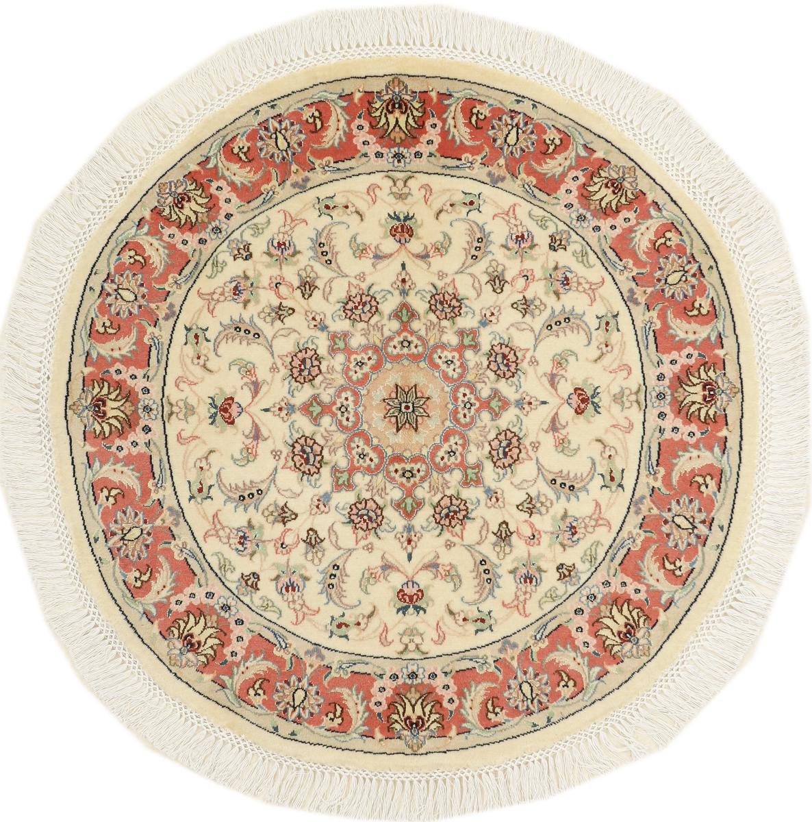 Persian Rug Tabriz 40Raj 100x100 100x100, Persian Rug Knotted by hand