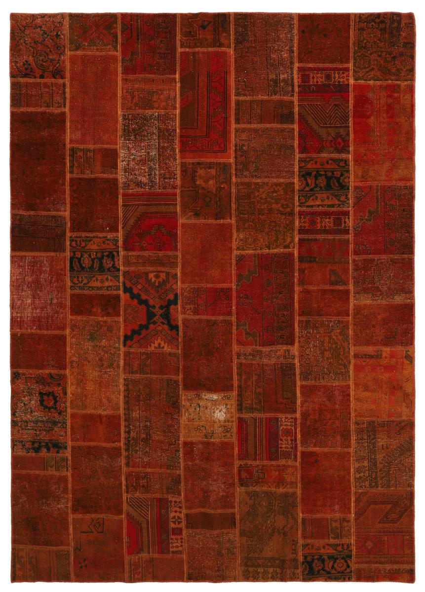 Alfombra persa Patchwork 356x253 356x253, Alfombra persa Anudado a mano