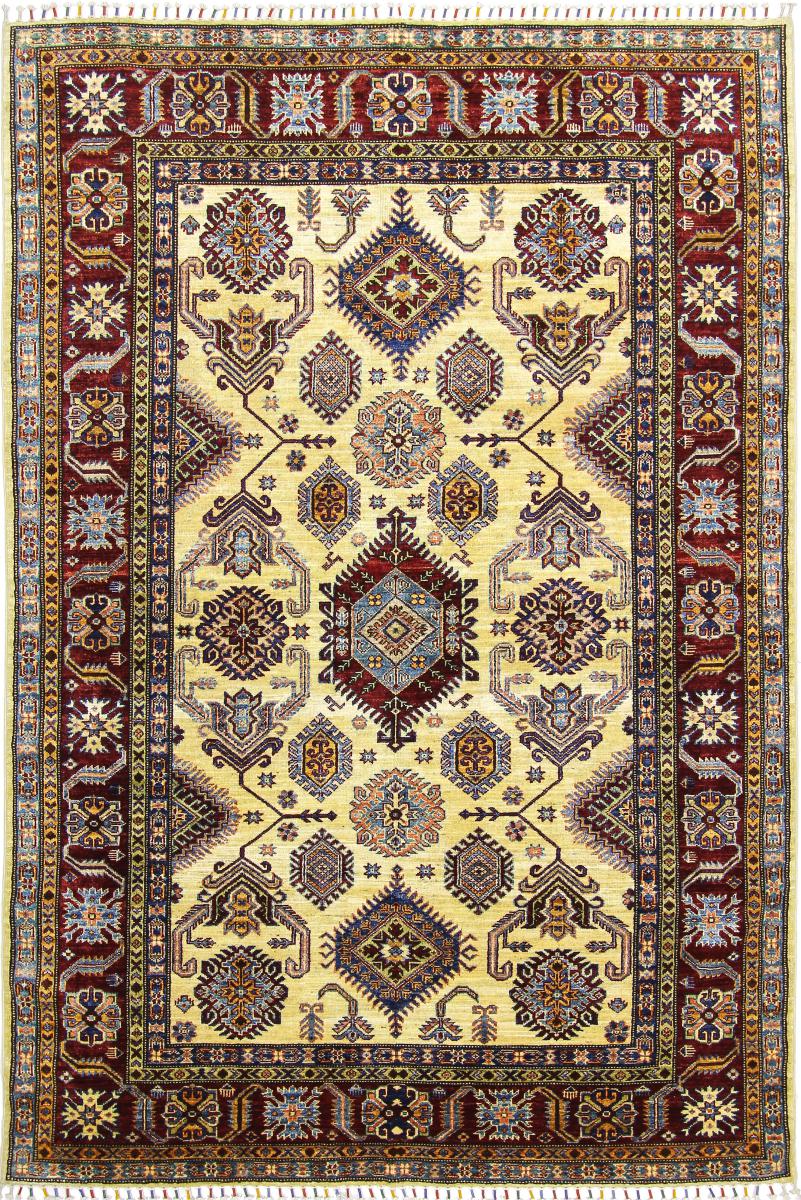 Afghan rug Super Kazak 257x174 257x174, Persian Rug Knotted by hand