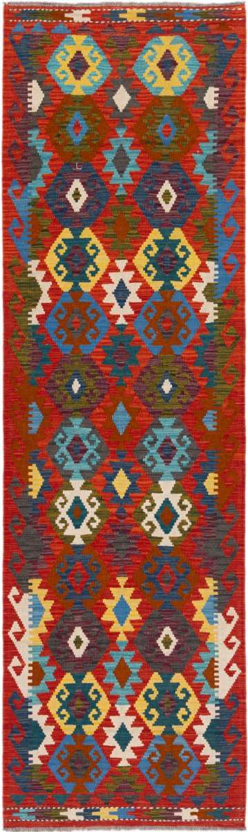 Afghanischer Teppich Kelim Afghan 294x85 294x85, Perserteppich Handgewebt