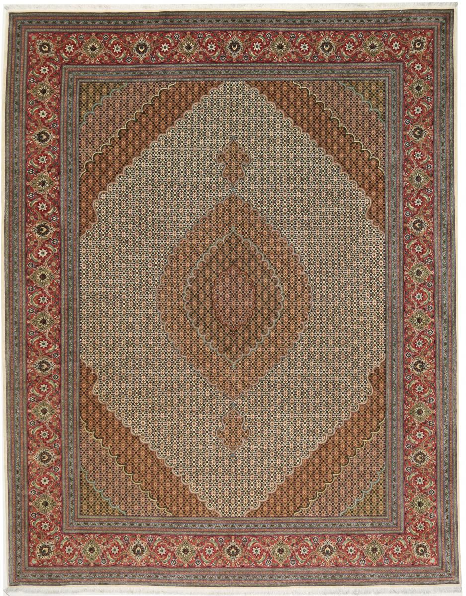 Tapete persa Tabriz Mahi 50Raj 12'11"x9'11" 12'11"x9'11", Tapete persa Atado à mão