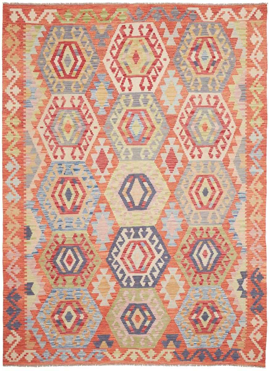 Afghanischer Teppich Kelim Afghan 247x185 247x185, Perserteppich Handgewebt
