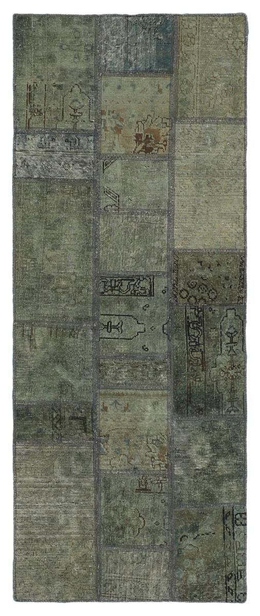 Alfombra persa Patchwork 204x80 204x80, Alfombra persa Anudado a mano