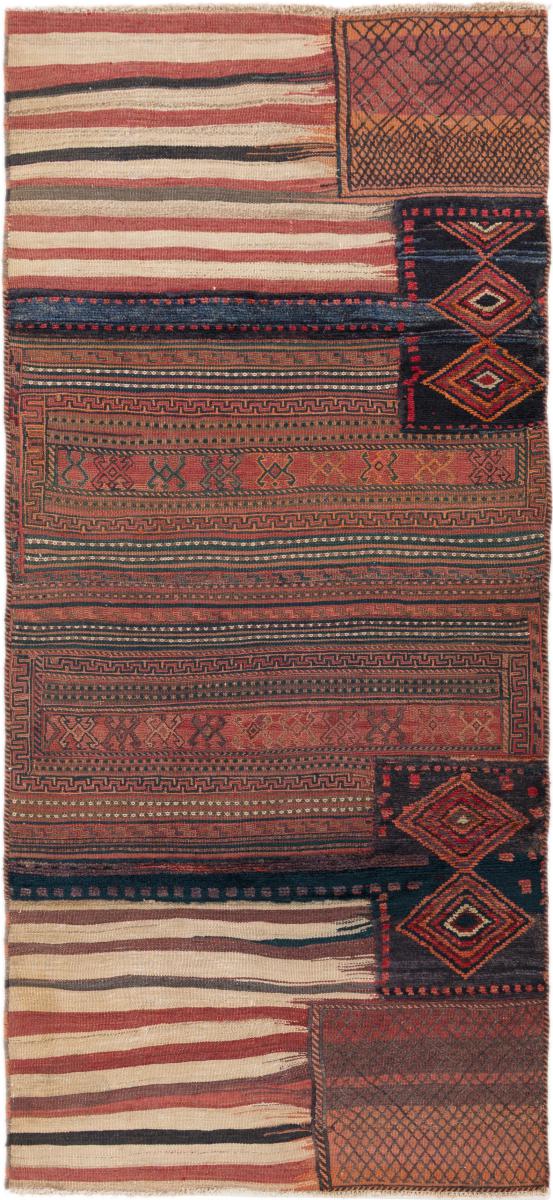 Perzisch tapijt Kilim Patchwork 200x90 200x90, Perzisch tapijt Handgeweven