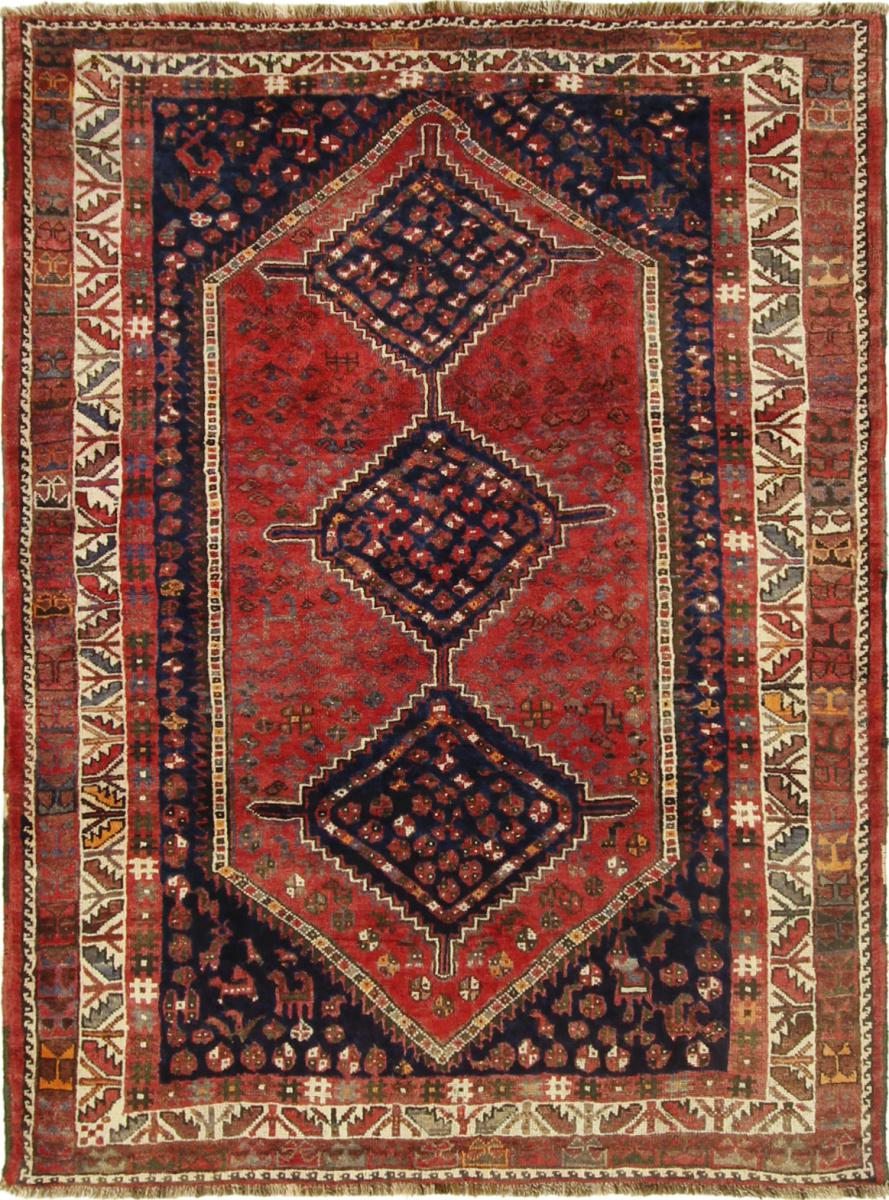  ペルシャ絨毯 Ghashghai 207x159 207x159,  ペルシャ絨毯 手織り