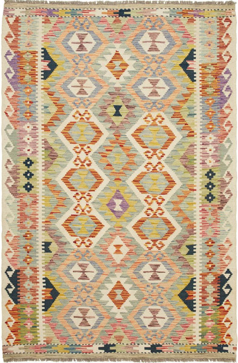 Tapete afegão Kilim Afegão 186x125 186x125, Tapete persa Tecido à mão