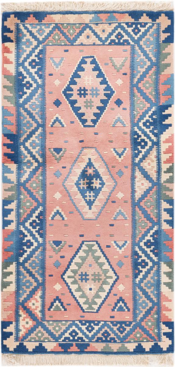 Tapis persan Kilim Fars 130x65 130x65, Tapis persan Tissé à la main