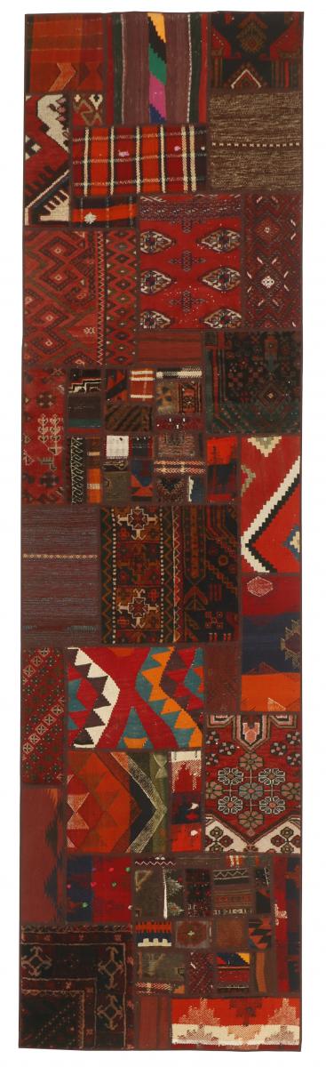 Tapete persa Kilim Patchwork 301x79 301x79, Tapete persa Tecido à mão