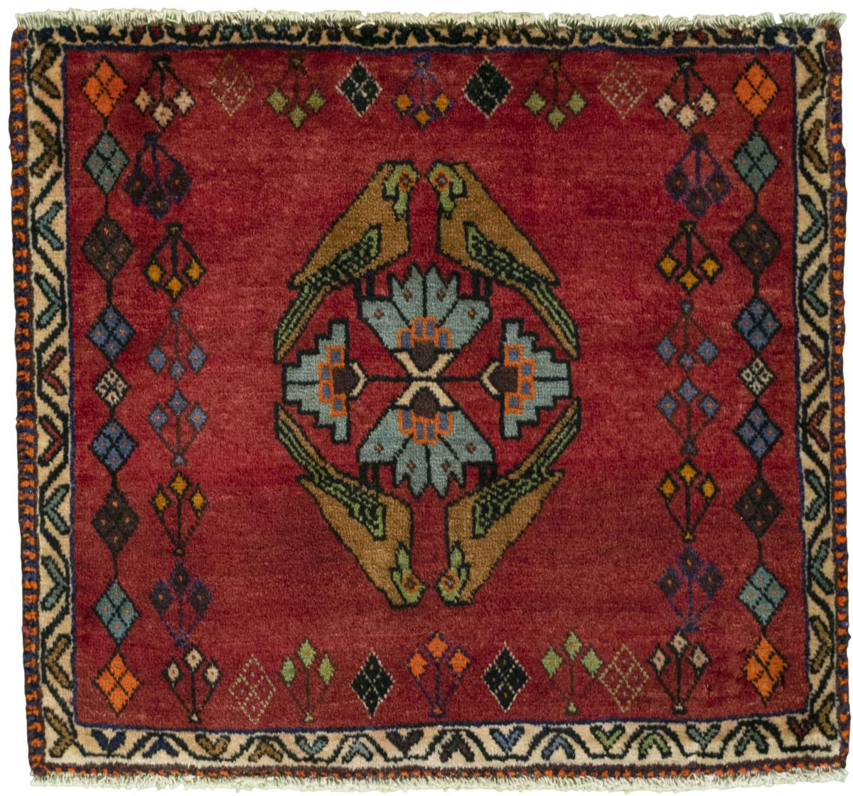 Persian Rug Shiraz 61x67 61x67, Persian Rug Knotted by hand