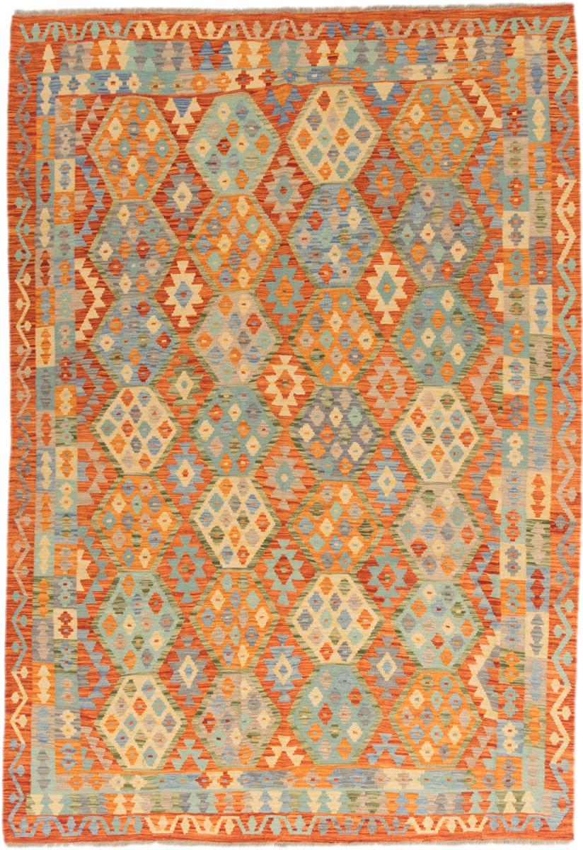 Dywan afgański Kilim Afghan 291x201 291x201, Dywan perski Ręcznie tkane