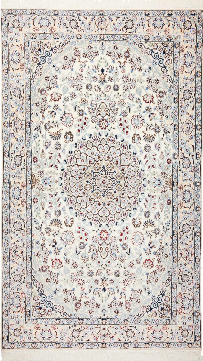 Tapis persan Naïn 9La 221x129 221x129, Tapis persan Noué à la main